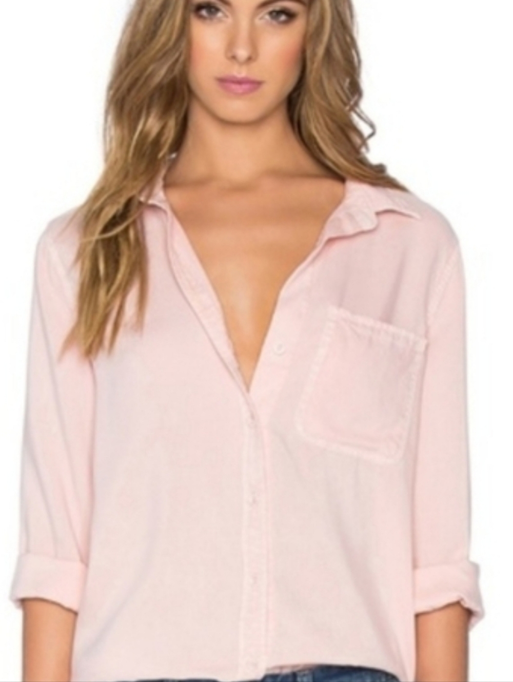Bella Dahl Dusty Pink button-down Shirt Medium